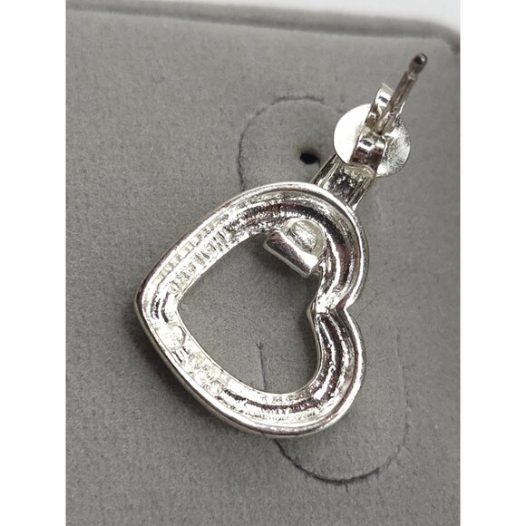 Brighton Sterling Silver Heart Earrings 925 Signed B in Circle comes in box - Picture 6 of 9